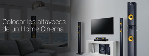 Colocar altavoces home cinema