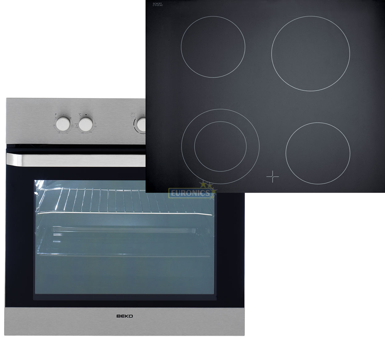 conjunto horno y placa beko OUE-22020-X