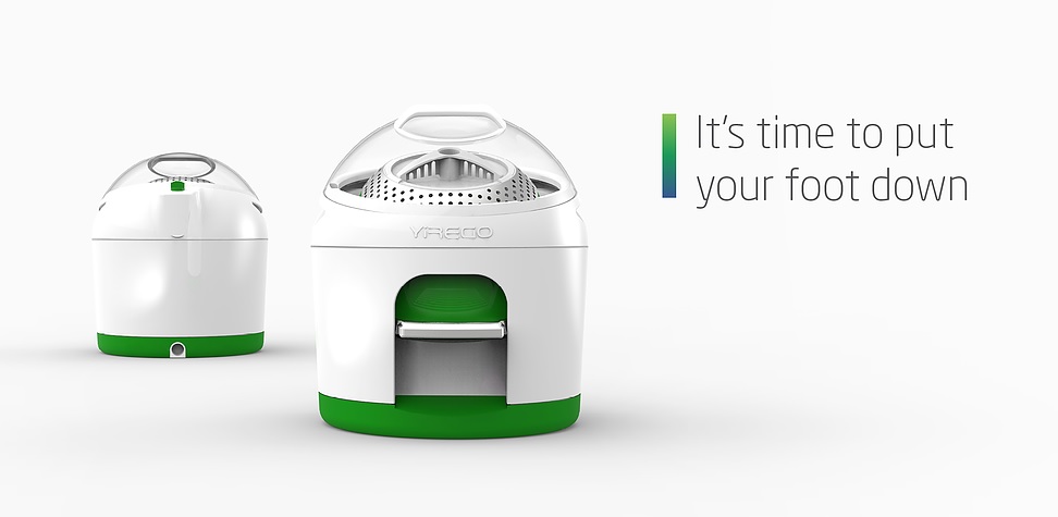 Conoce a Drumi, la lavadora que funciona con pedal