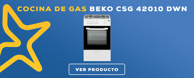 cocina de gas con horno beko