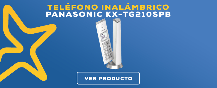 telefono inalambrico panasonic blanco