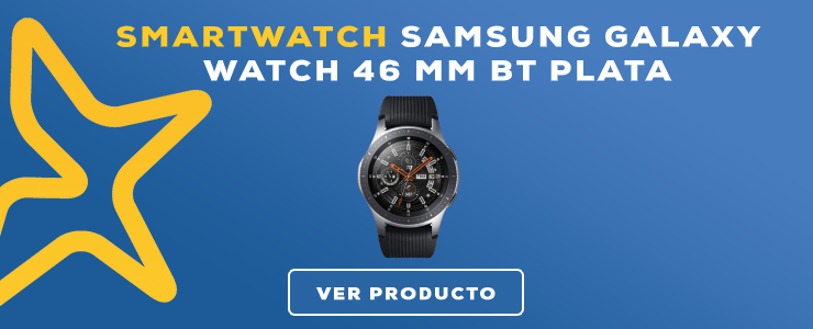 smartwatch Samsung Galaxy Watch 46 mm BT Plata