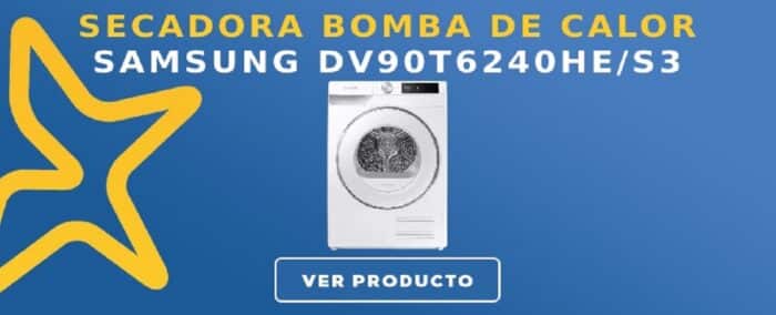 Secadora bomba de calor Samsung DV90T6240HE/S3