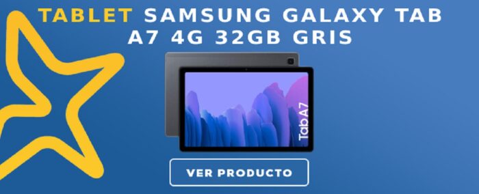 Tablet Samsung Galaxy TAB A7 4G 32GB Gris