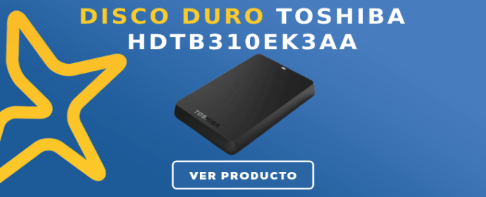 Disco duro externo Toshiba HDTB310EK3AA