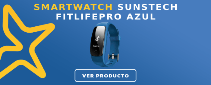 Smartwatch Sunstech Fitlifepro Azul