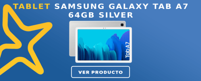 Tablet Samsung Galaxy TAB A7 64GB Silver