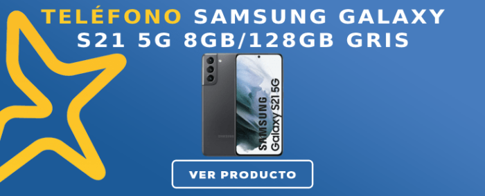 Teléfono libre Samsung GALAXY S21 5G 8GB/128GB Gris