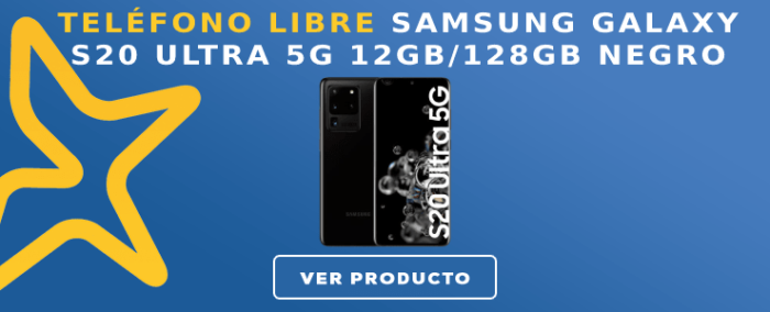 Telefono libre Samsung Galaxy S20 Ultra 5G 12GB128GB Negro