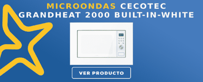 Microondas Cecotec Grandheat 2000 Built-in-white