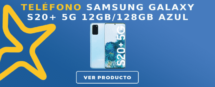 Telefono libre Samsung Galaxy S20+ 5G 12GB/128GB Azul