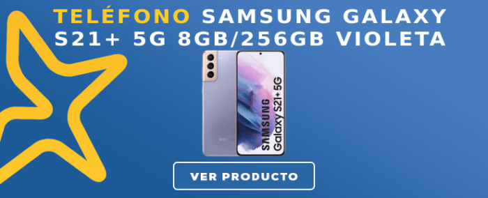 Teléfono libre Samsung GALAXY S21+ 5G 8GB/256GB Violeta