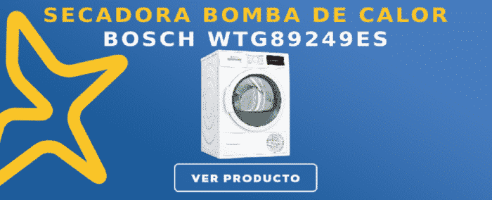 Secadora bomba de calor Bosch WTG89249ES