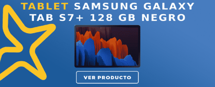 Tablet Samsung Galaxy TAB S7+ 128 GB Negro