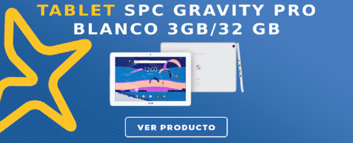 Tablet SPC Gravity PRO Blanco 3GB/32 GB