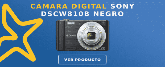 Cámara Digital Sony DSCW810B Negro