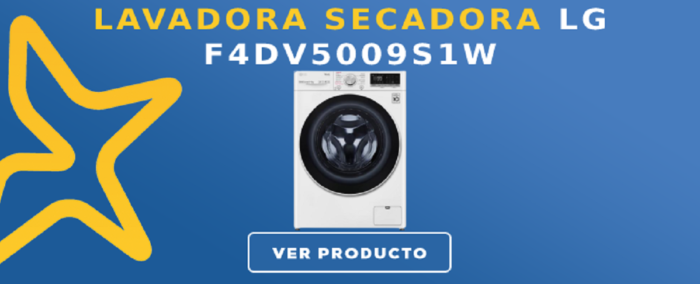 Lavadora secadora LG F4DV5009S1W
