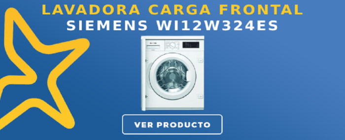 Lavadora carga frontal Siemens WI12W324ES