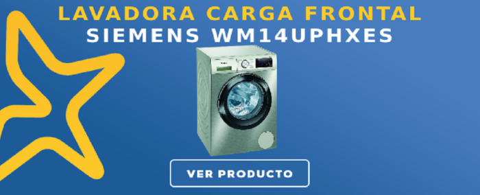 Lavadora carga frontal Siemens WM14UPHXES