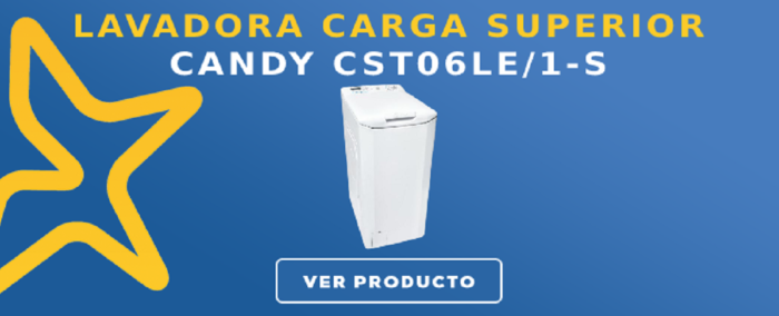 Lavadora carga superior Candy CST06LE/1-S