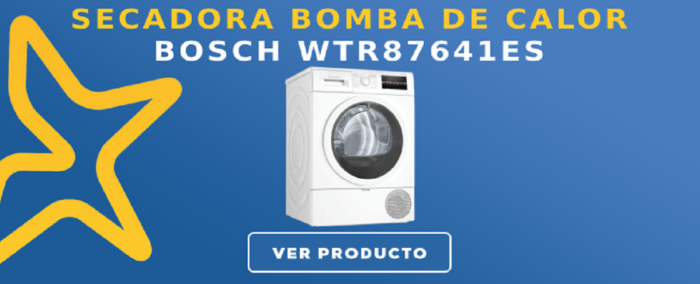 Secadora bomba de calor Bosch WTR87641ES
