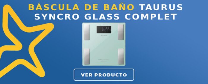 Báscula de baño Taurus SYNCRO GLASS COMPLET