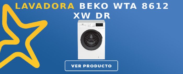 lavadora carga frontal Beko WTA 8612 XW DR