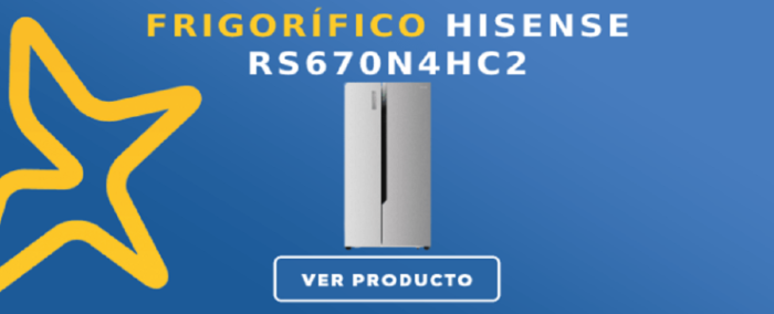Frigorífico americano Hisense RS670N4HC2