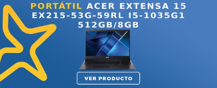 Portátil Acer Extensa 15 EX215-53G-59RL i5-1035G1 512GB/8GB