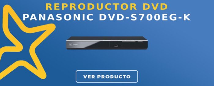 Reproductor DVD Panasonic DVD-S700EG-K