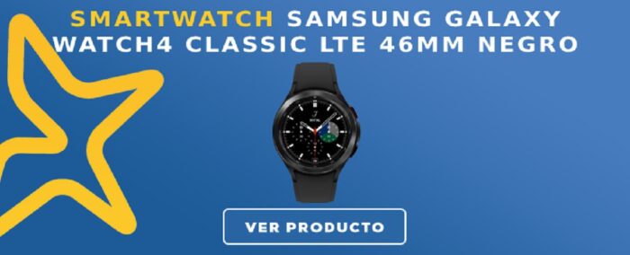 Smartwatch Samsung Galaxy Watch4 Classic LTE 46mm Negro