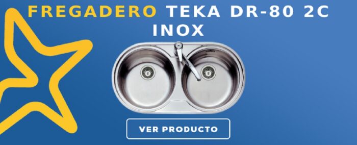 Fregadero TEKA DR-80 2C INOX