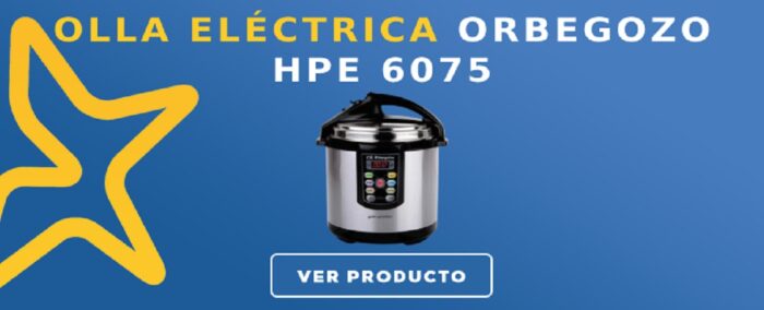 Olla presión eléctrica Orbegozo HPE 6075