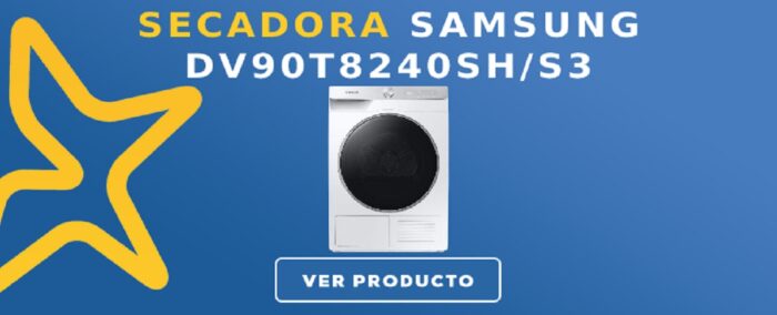 Secadora bomba de calor Samsung DV90T8240SH/S3