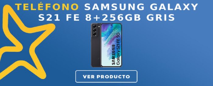 Teléfono Samsung GALAXY S21 FE 8+256GB gris