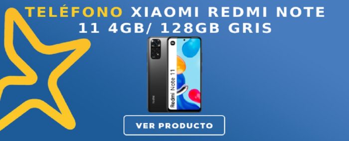 Teléfono Xiaomi REDMI NOTE 11 4GB/ 128Gb Gris
