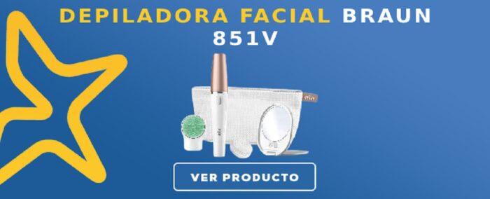 Depiladora facial Braun 851V