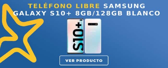 Telefono libre Samsung Galaxy S10+ 8GB/128GB Blanco
