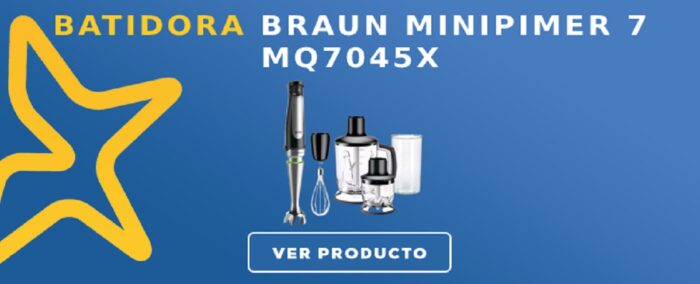 Batidora de mano Braun Minipimer 7 MQ7045X