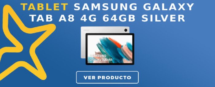 Tablet Samsung Galaxy Tab A8 4G 64GB Silver
