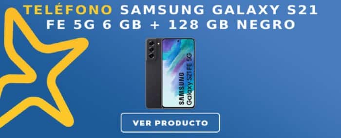 Teléfono Samsung Galaxy S21 FE 5G 6 GB + 128 GB negro