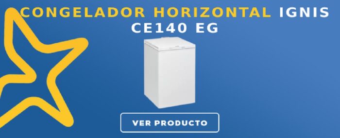 Congelador horizontal Ignis CE140 EG
