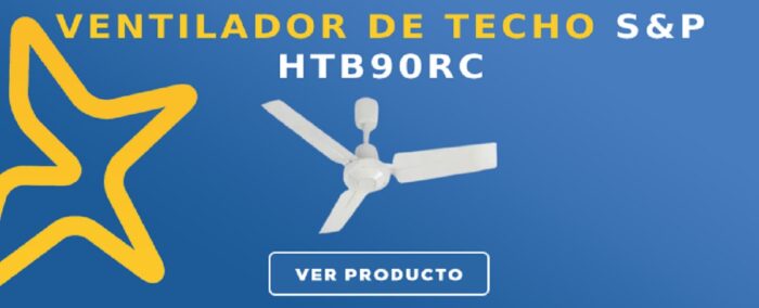 Ventilador de techo S&P HTB90RC