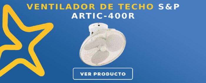 Ventilador de techo S&P ARTIC-400R