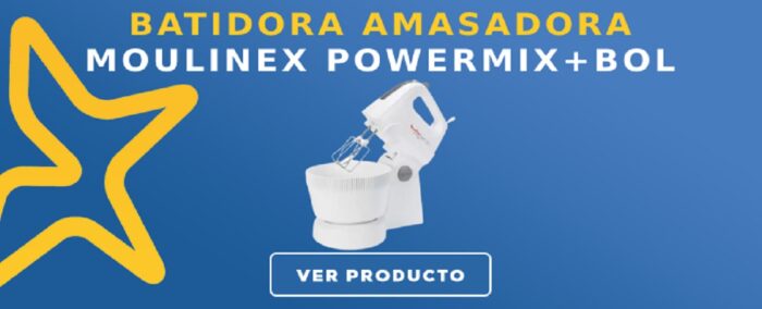 Batidora Amasadora Moulinex Powermix+Bol