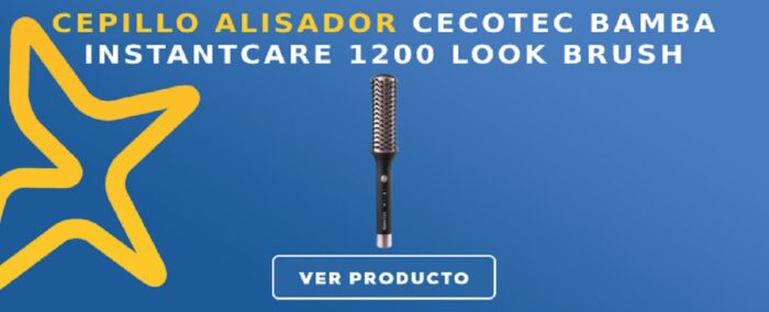 Cepillo alisador Cecotec Bamba InstantCare 1200 Look Brush