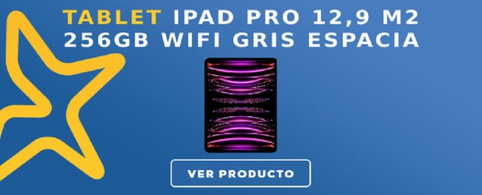 IPAD PRO 12,9 M2 256GB WIFI GRIS ESPACIA