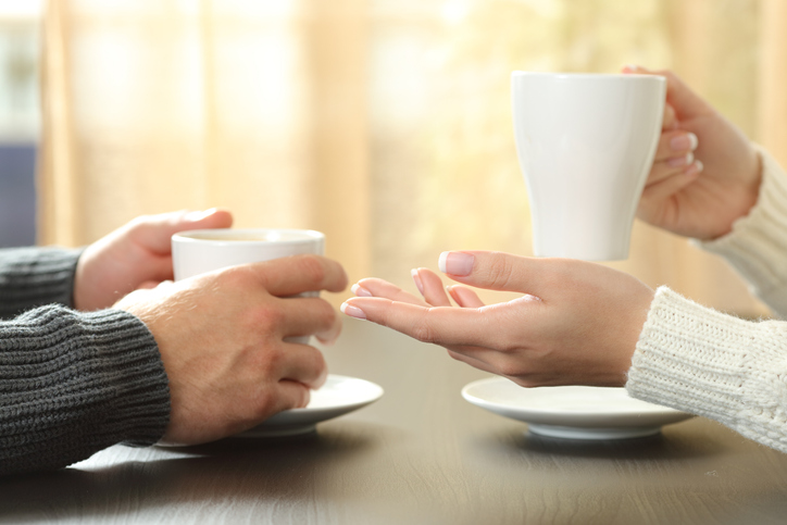 dos tazas de cafe
